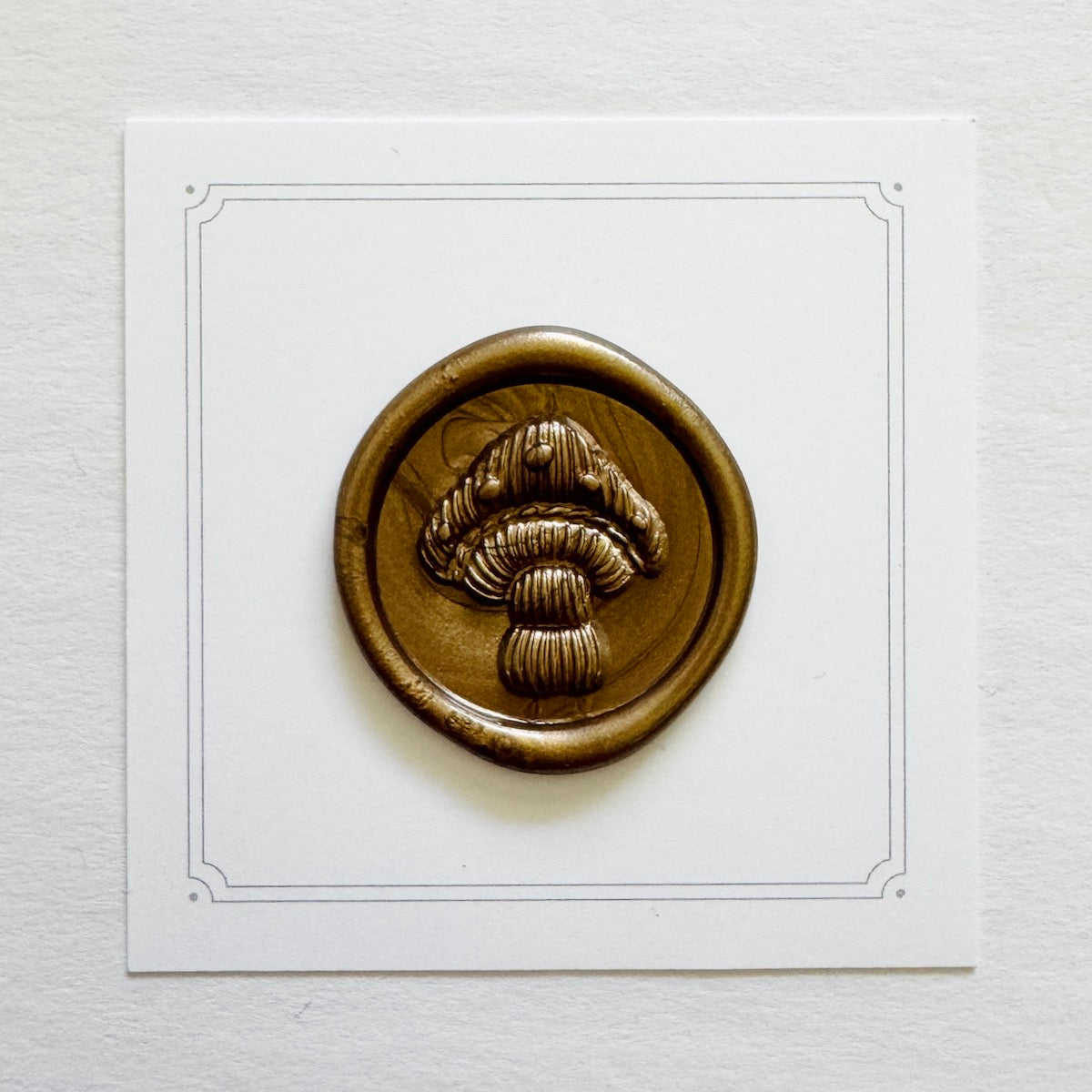 Mushroom Wax Stamp 3-D