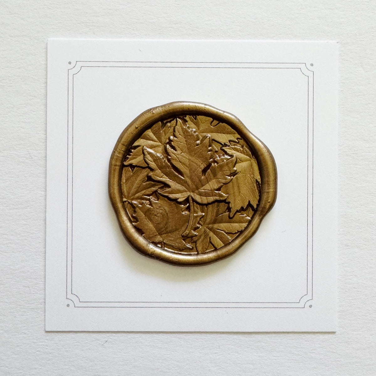 Maple Leaf Wax Stamp 3-D