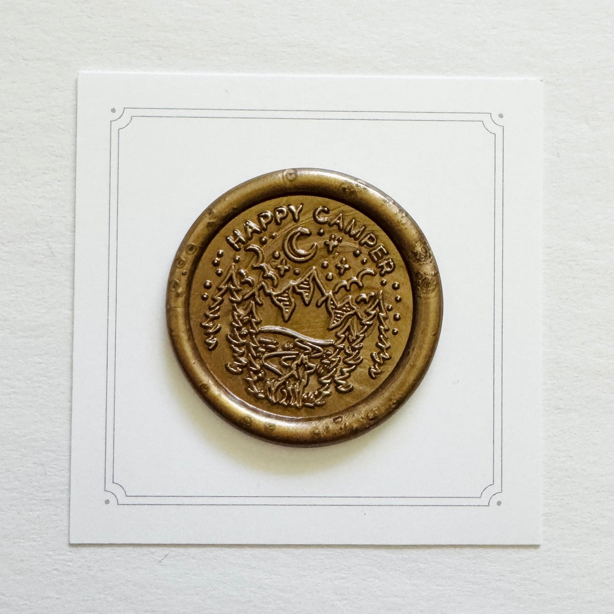 Happy Camper Wax Stamp