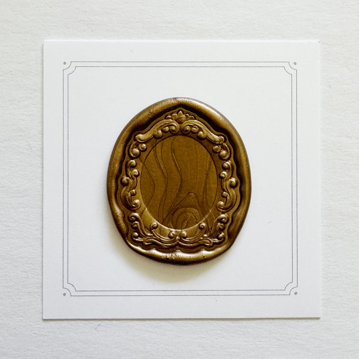 Oval Frame No. 7 Wax Stamp