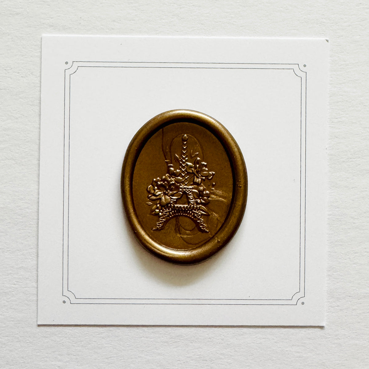 Paris Oval Wax Seal Stamp 3-D