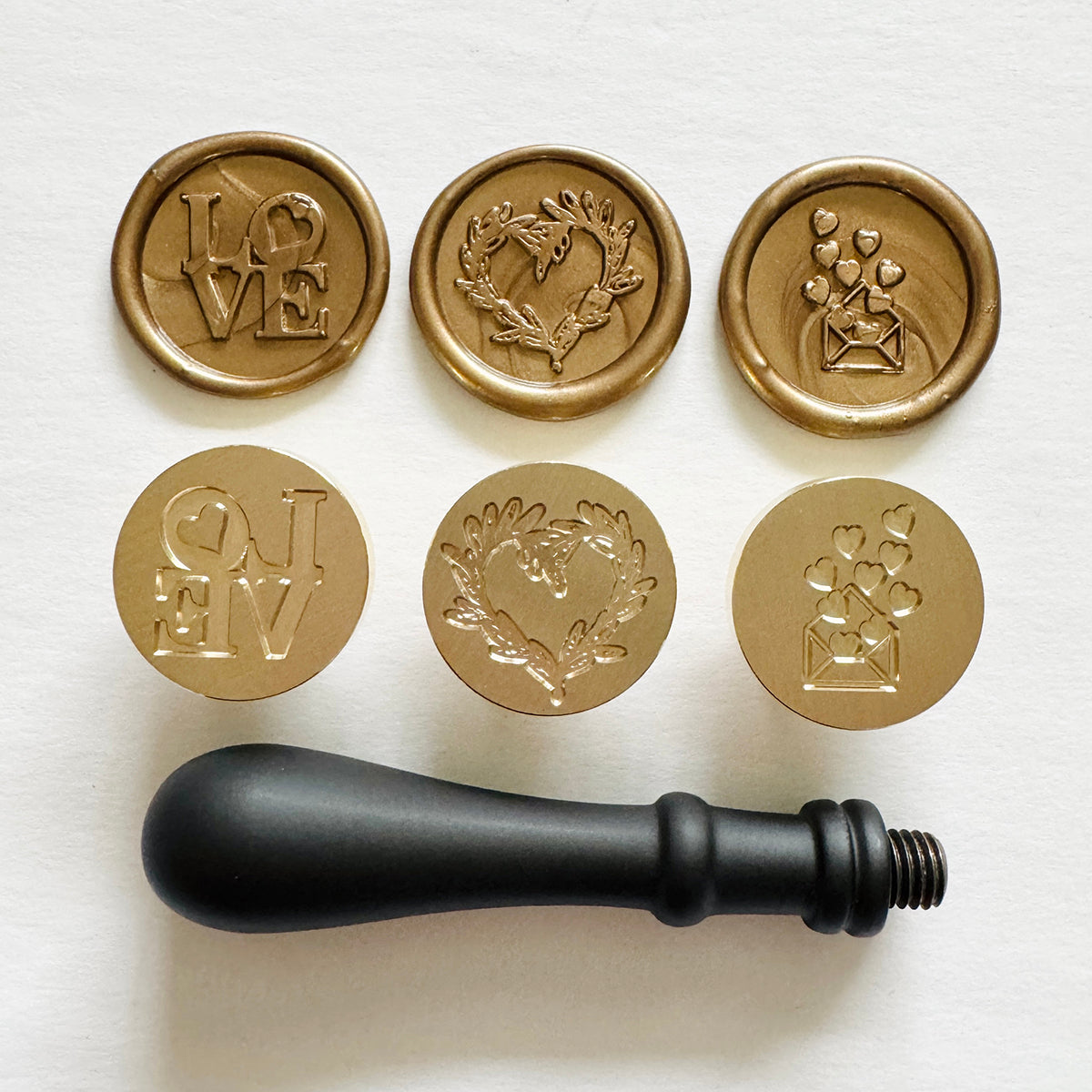 Valentine Wax Seal Stamp Set (Set of 3)