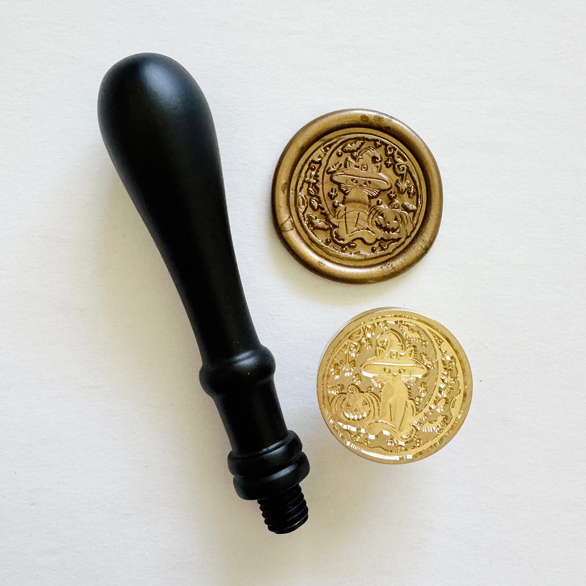 Halloween Cat Wax Stamp