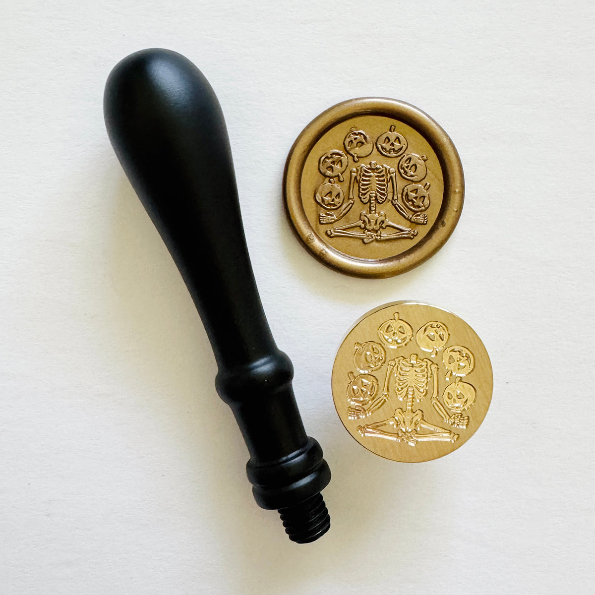 Juggling Skeleton Wax Stamp