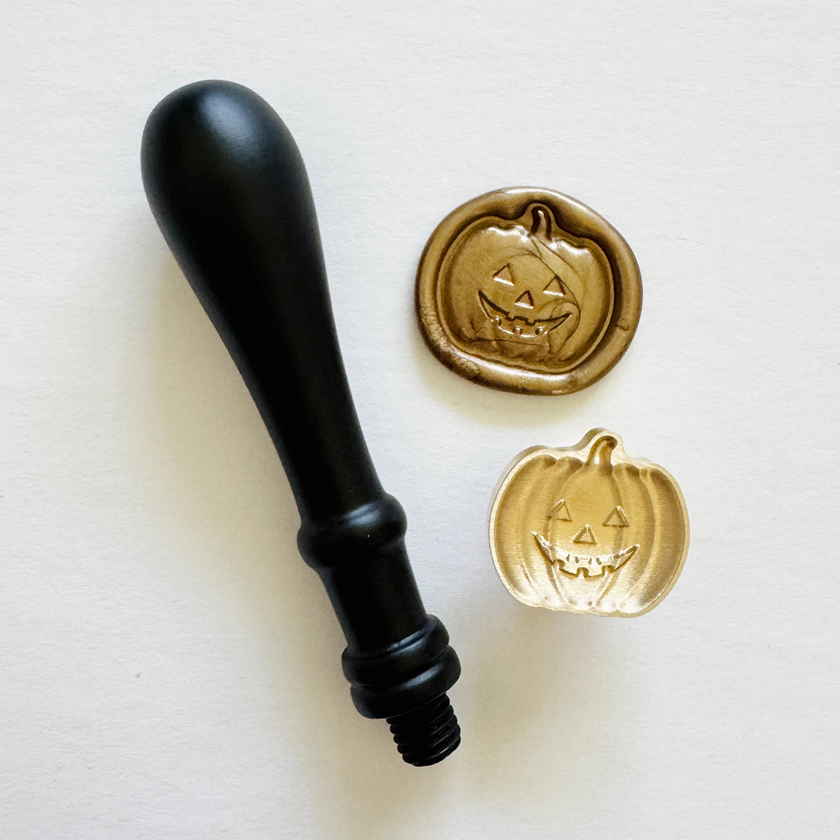 Jack-O-Lantern Wax Stamp 3-D