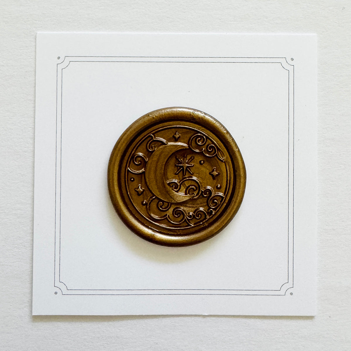Moon & Clouds Wax Stamp