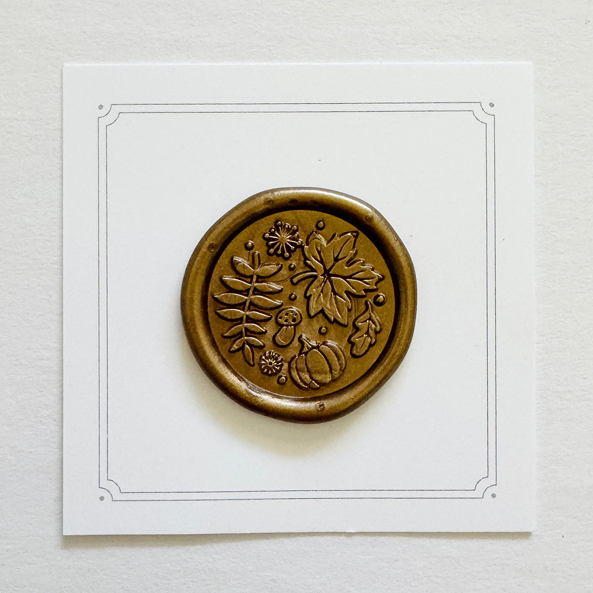 Leaves & Pumpkins Wax Stamp