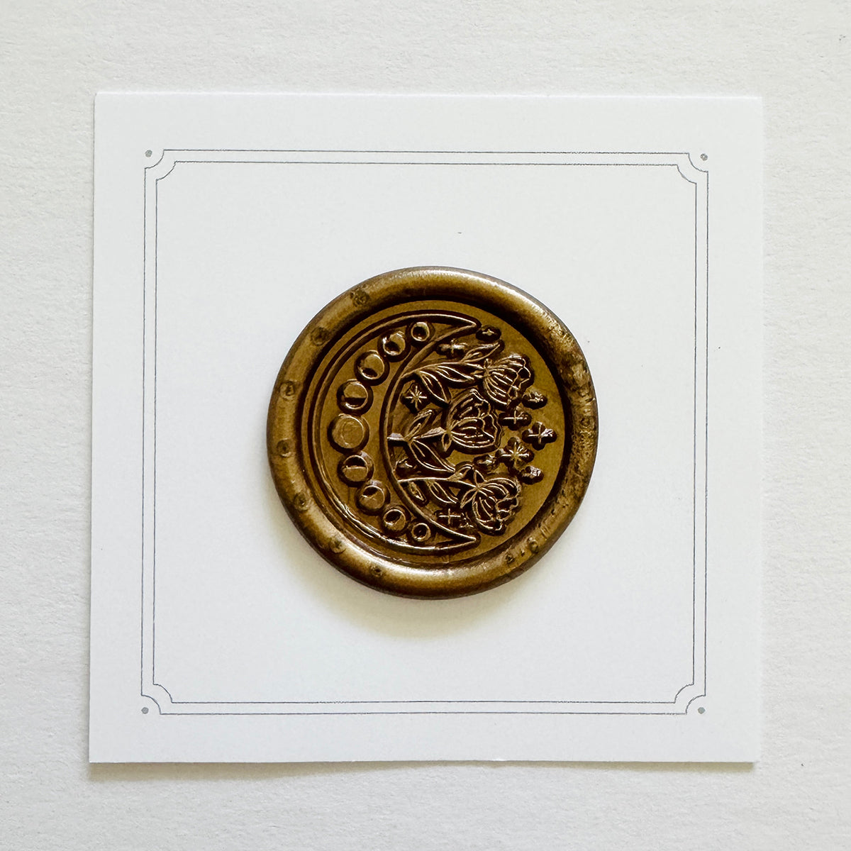 Moon and Flowers No. 3 Wax Stamp