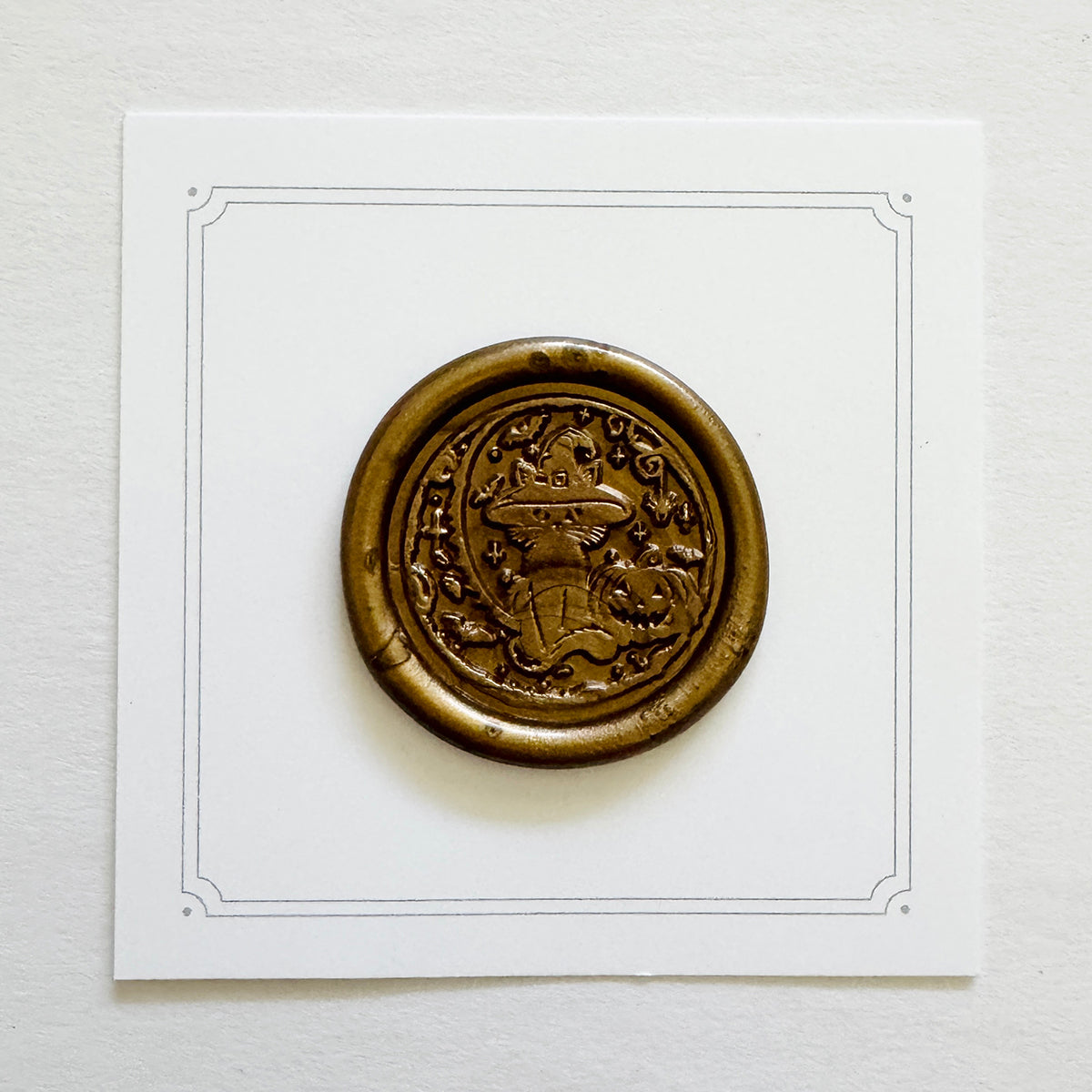 Halloween Cat Wax Stamp