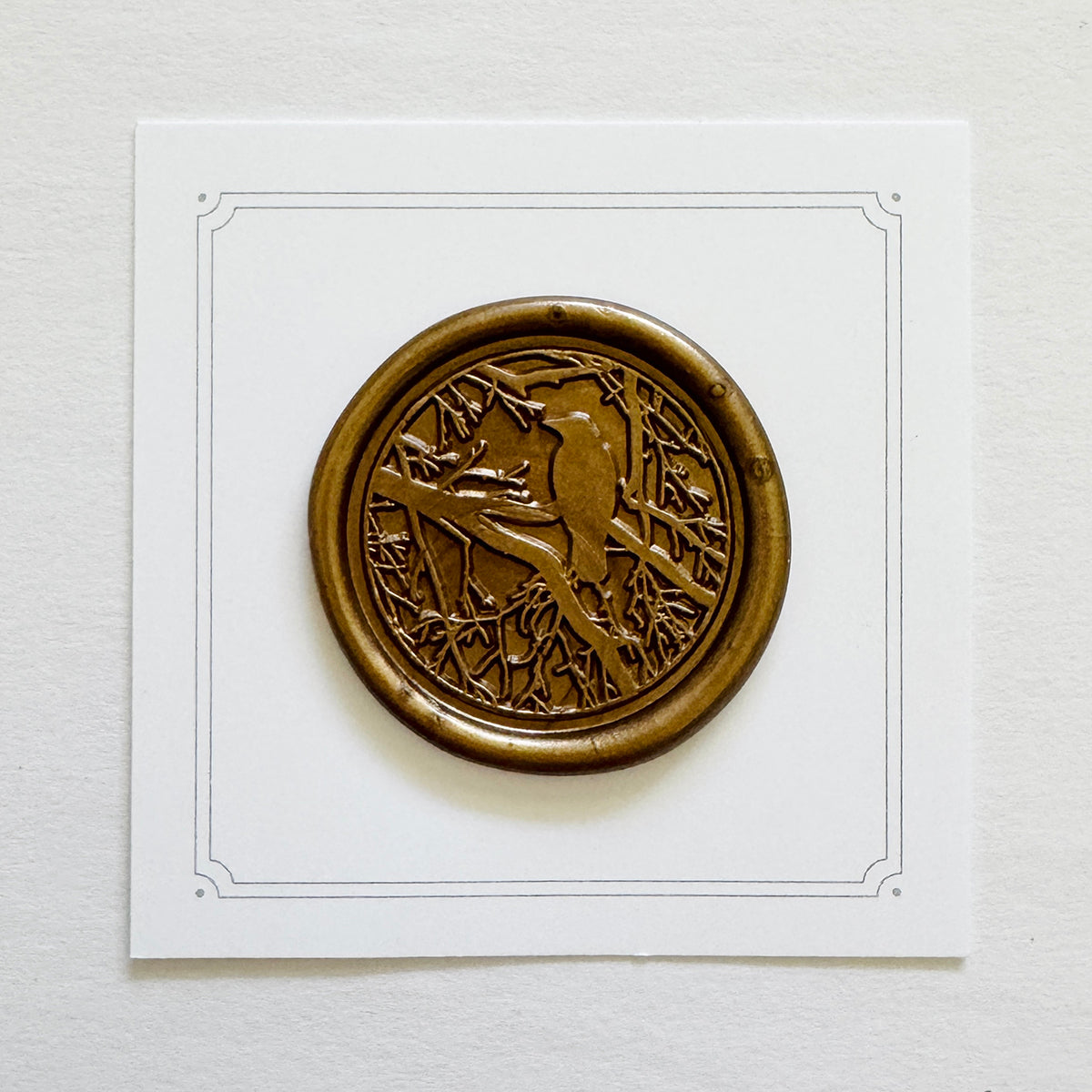 Night Bird Wax Stamp