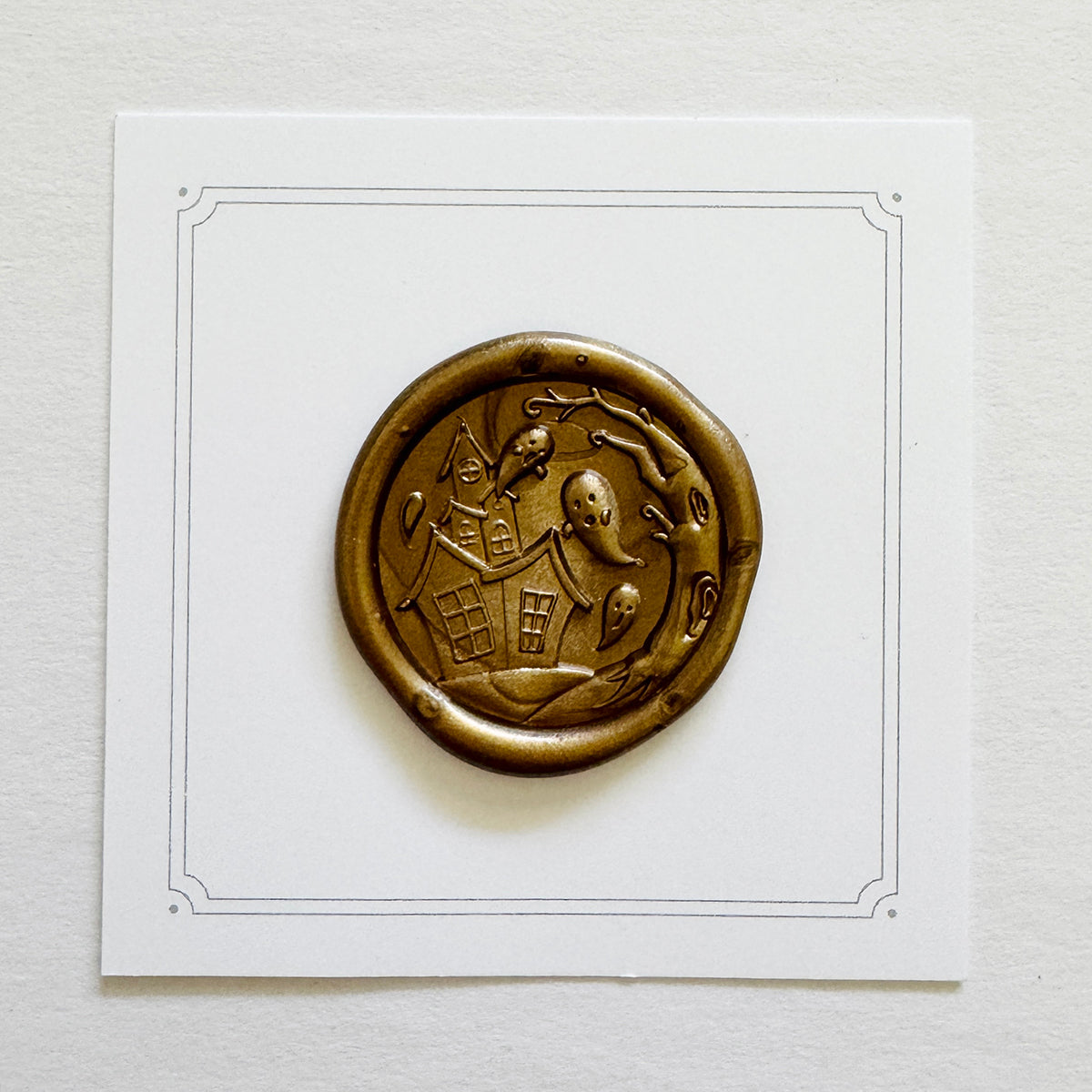 Haunted House Wax Stamp 3-D