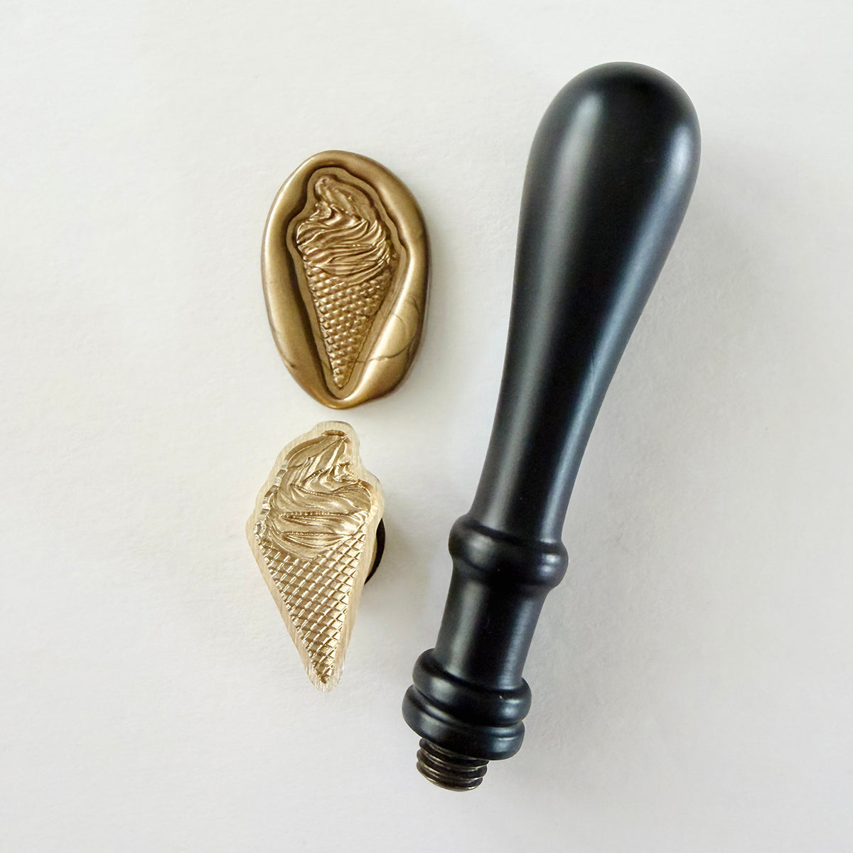 Ice Cream Cone Wax Seal Stamp 3-D