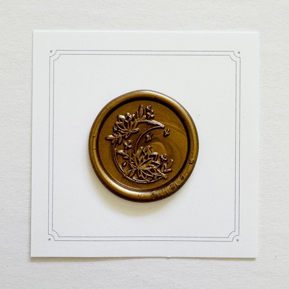Moon and Flowers No. 2 Wax Stamp
