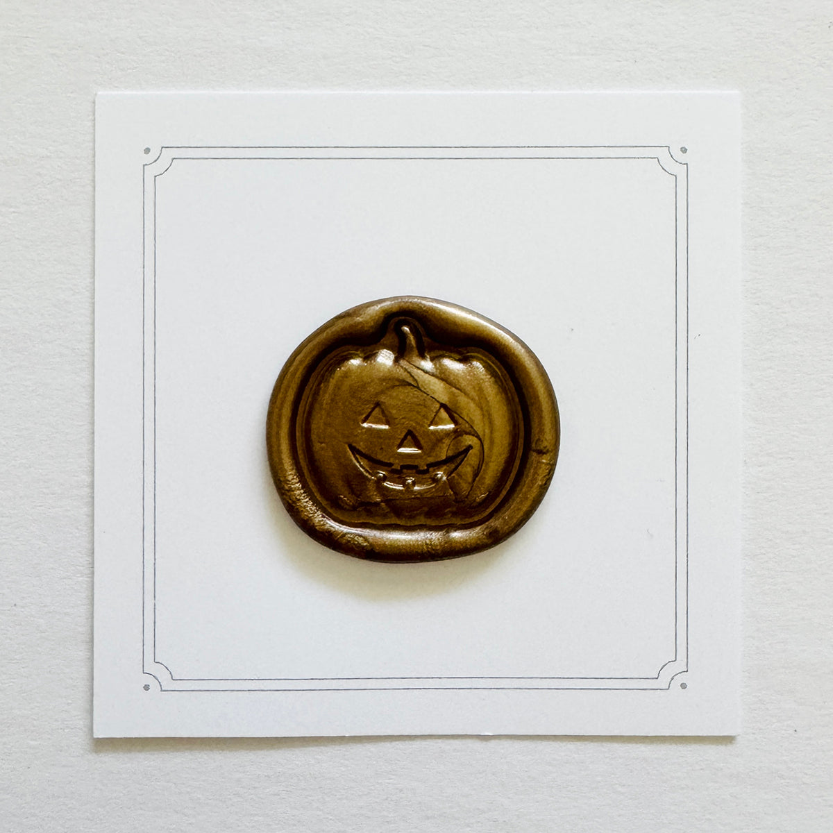 Jack-O-Lantern Wax Stamp 3-D