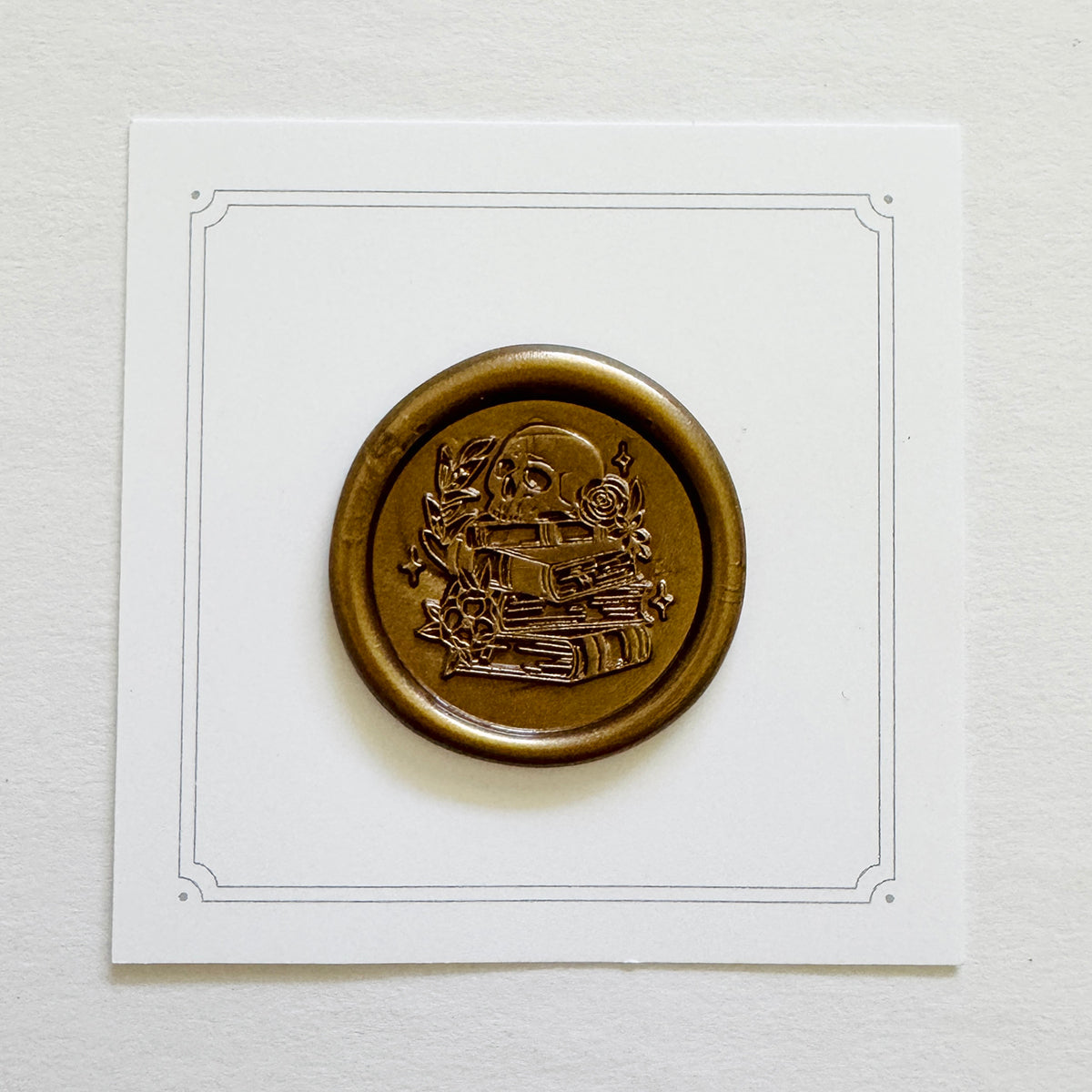 Stack of Books Wax Stamp