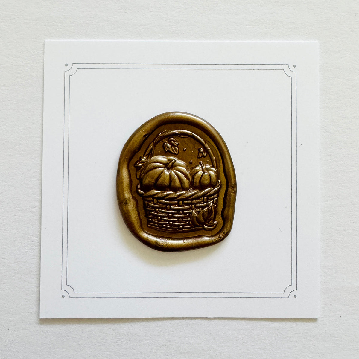 Harvest Basket Wax Stamp 3-D