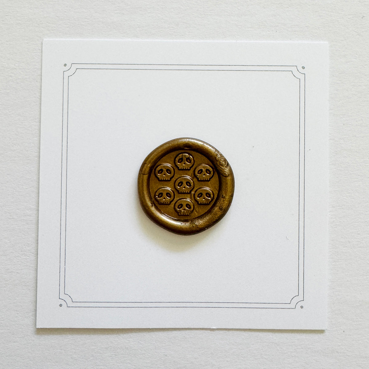 Mini Skulls Pattern Wax Stamp