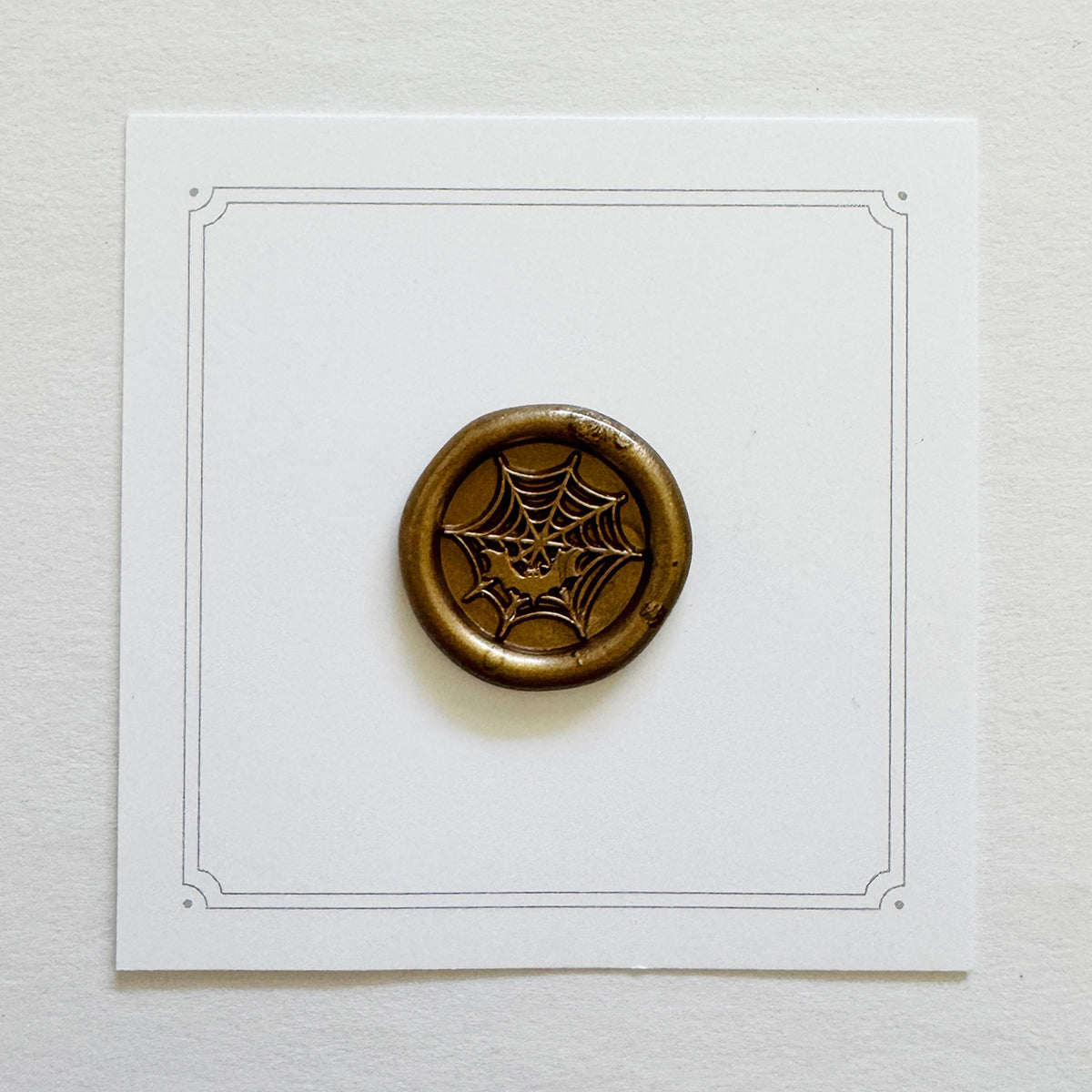 Mini Spider Web & Bat Wax Stamp