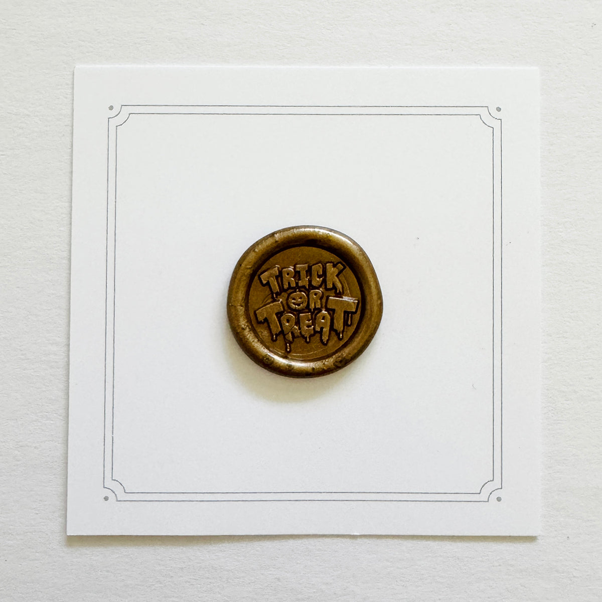 Mini Trick or Treat Wax Stamp