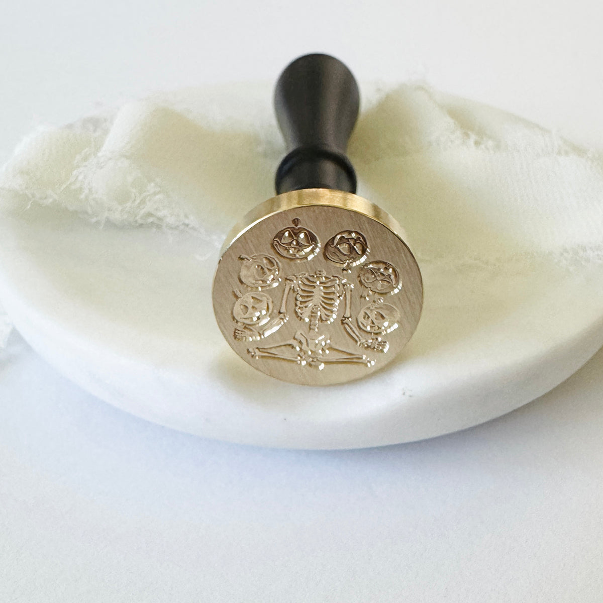 Juggling Skeleton Wax Stamp