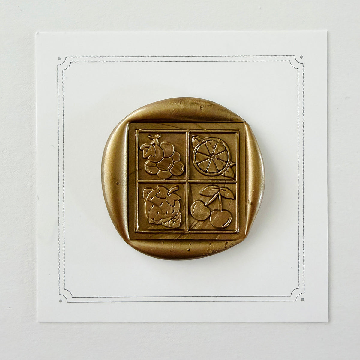 Fruit Grid Wax Seal Stamp