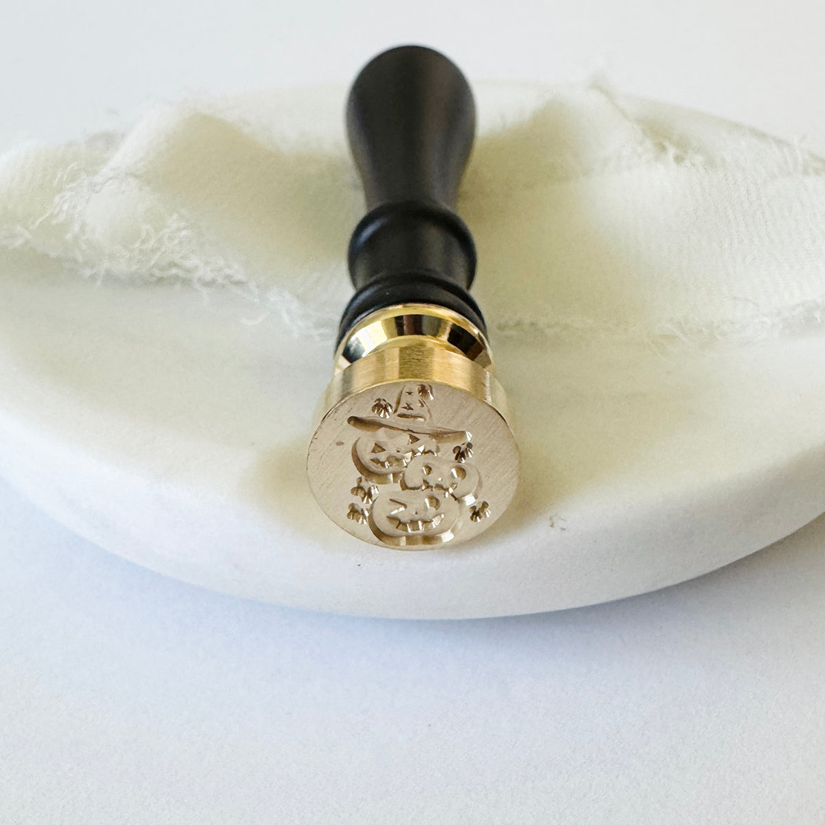 Mini Three Pumpkins Wax Stamp