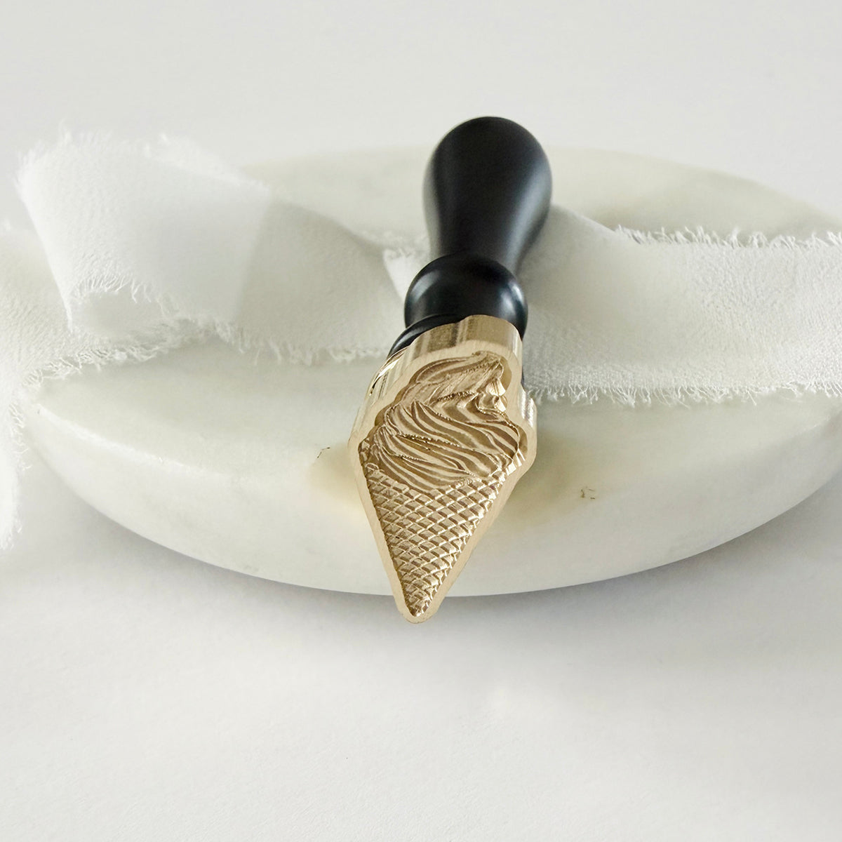 Ice Cream Cone Wax Seal Stamp 3-D