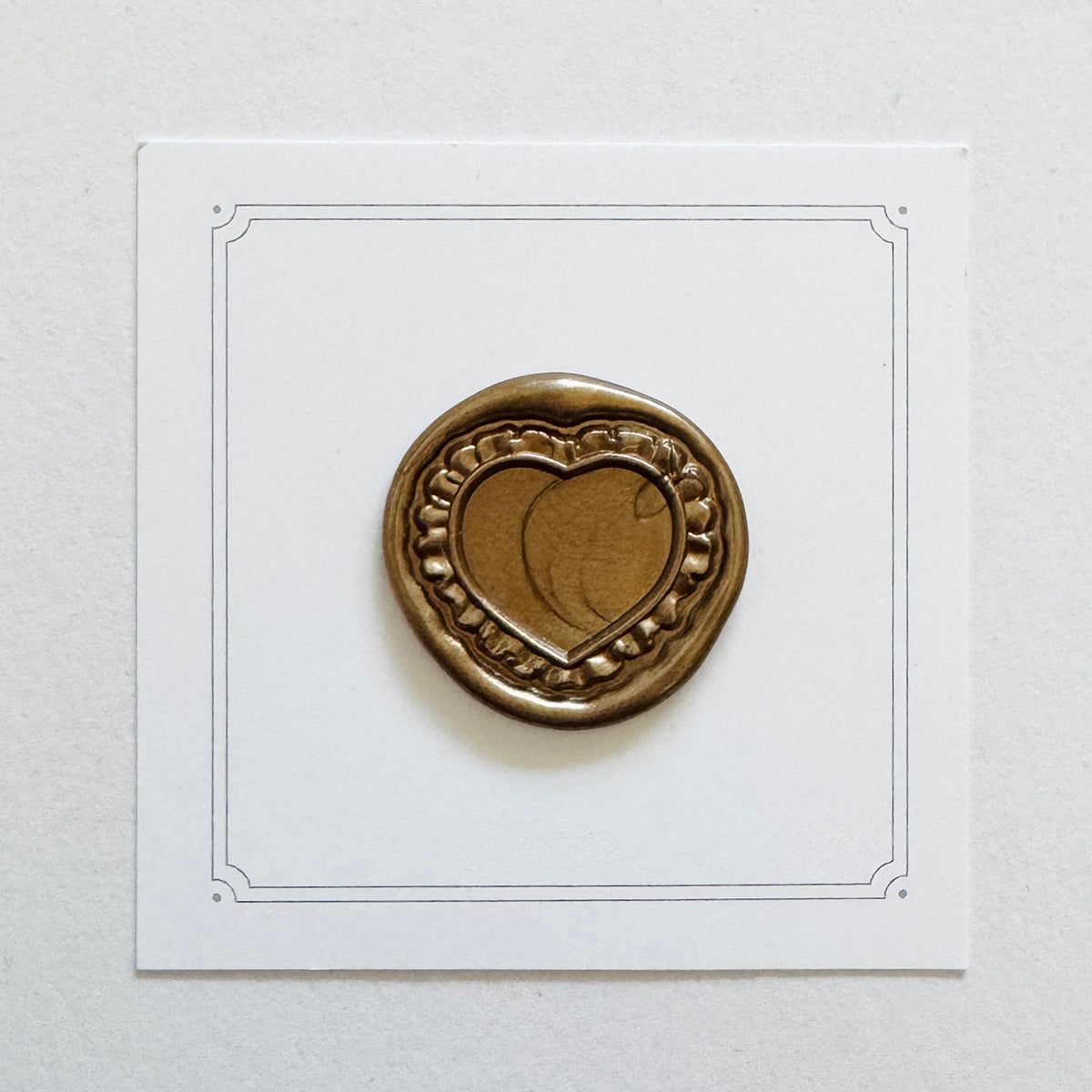 Heart Ruffles Frame Wax Stamp (3D)