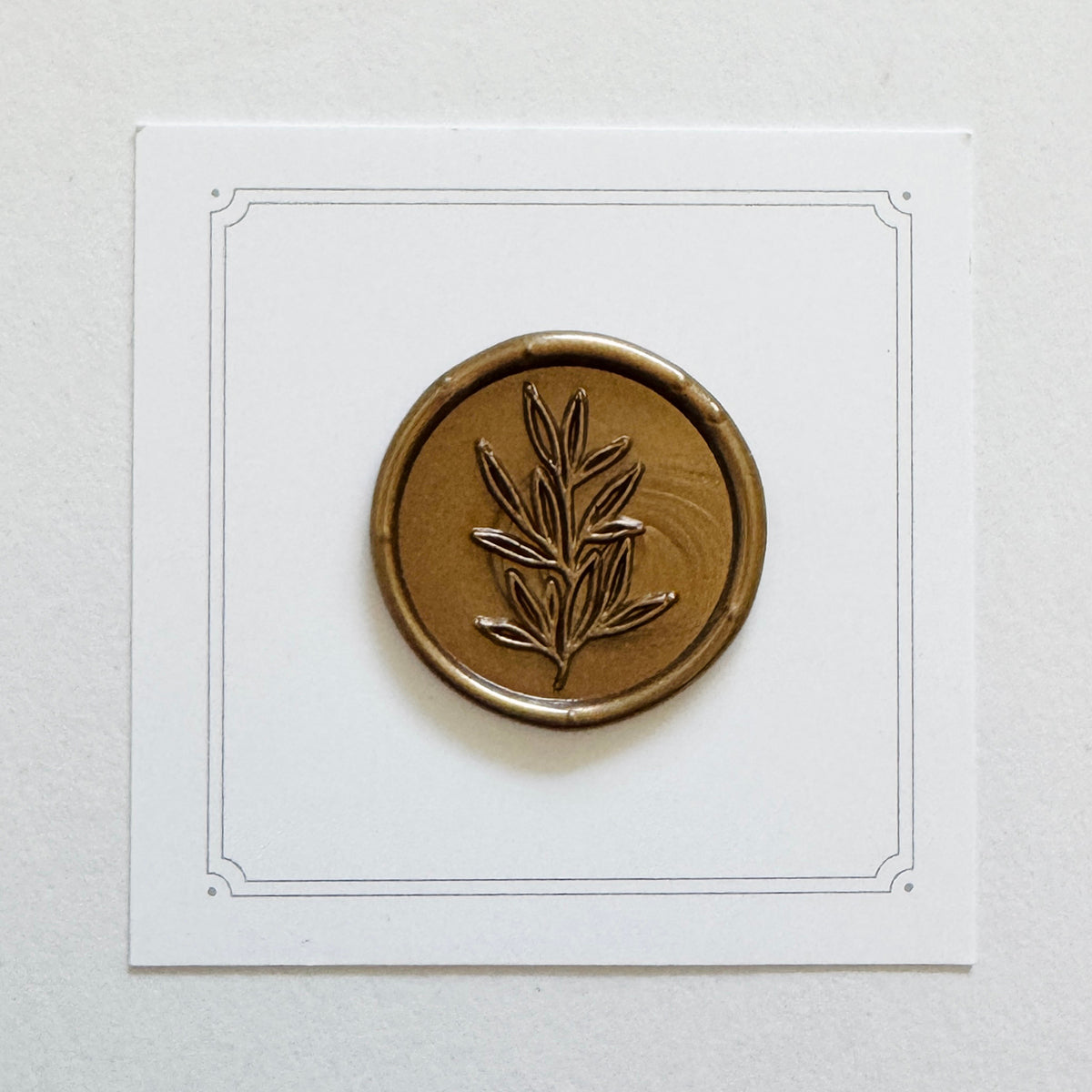 Garden Leaves Wax Stamp