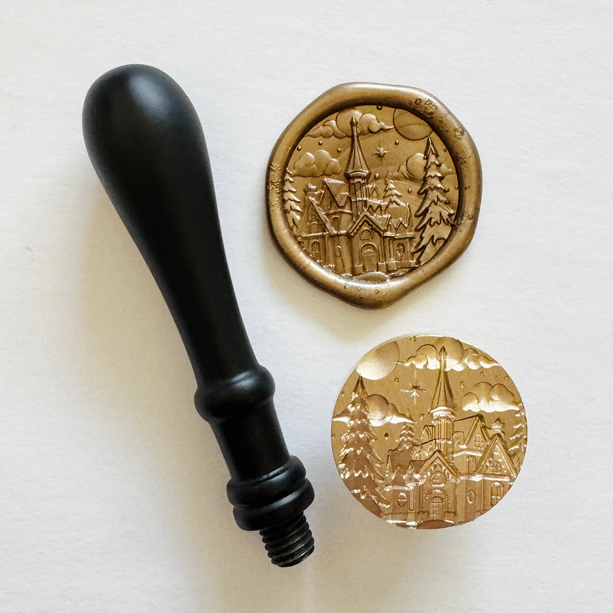Starlit Chapel Wax Stamp 3-D