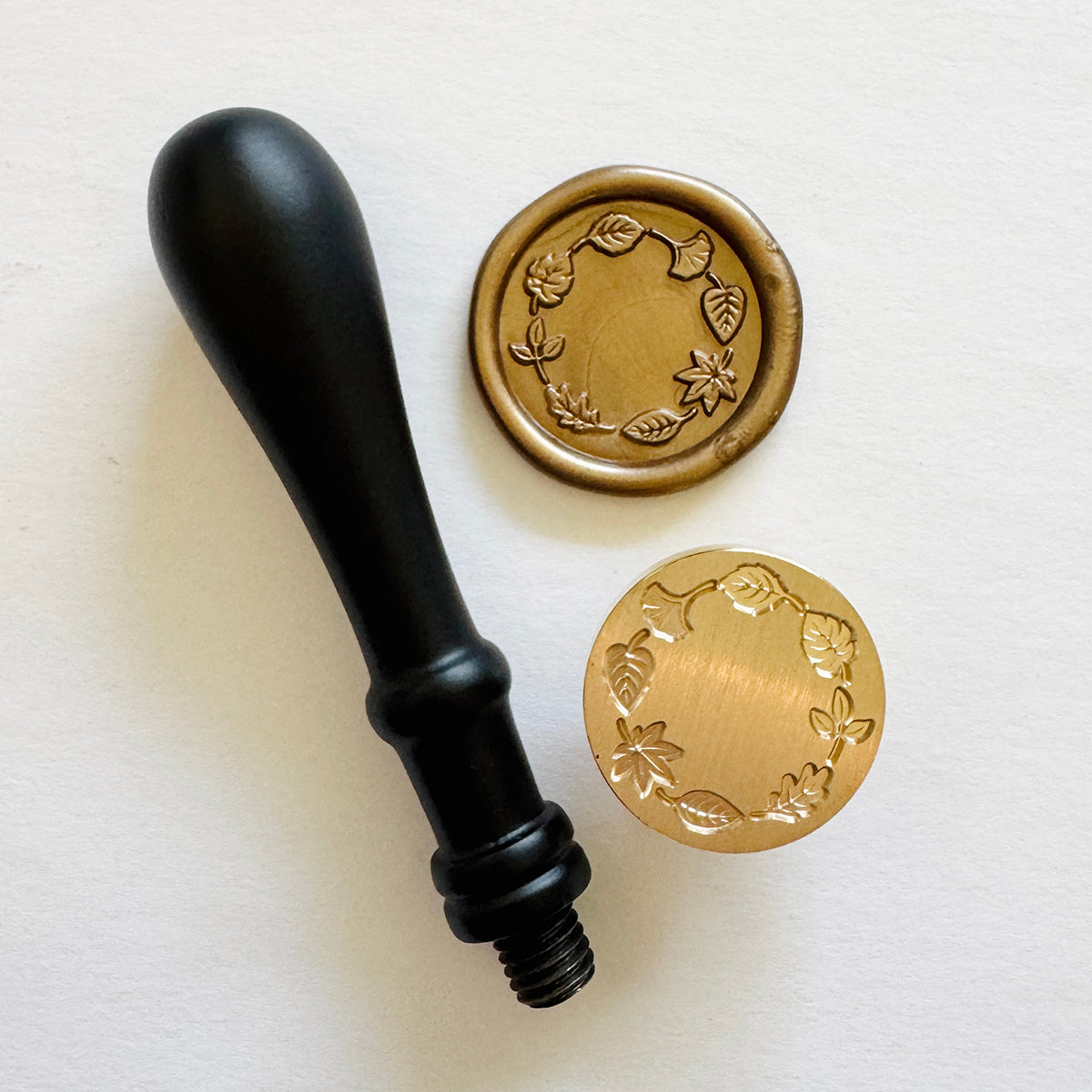 Leaf Wreath Wax Stamp