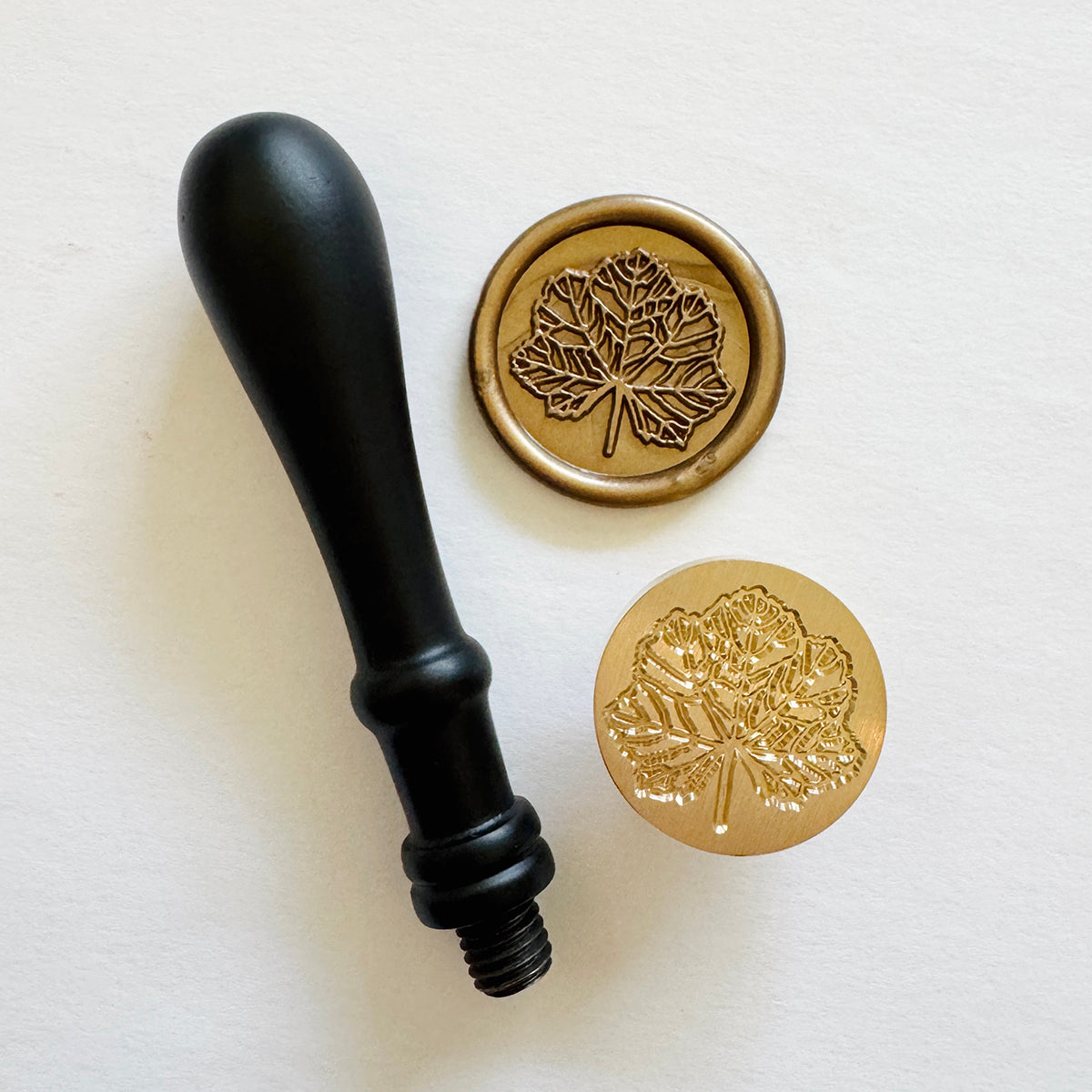 Golden Maple Leaf Wax Stamp