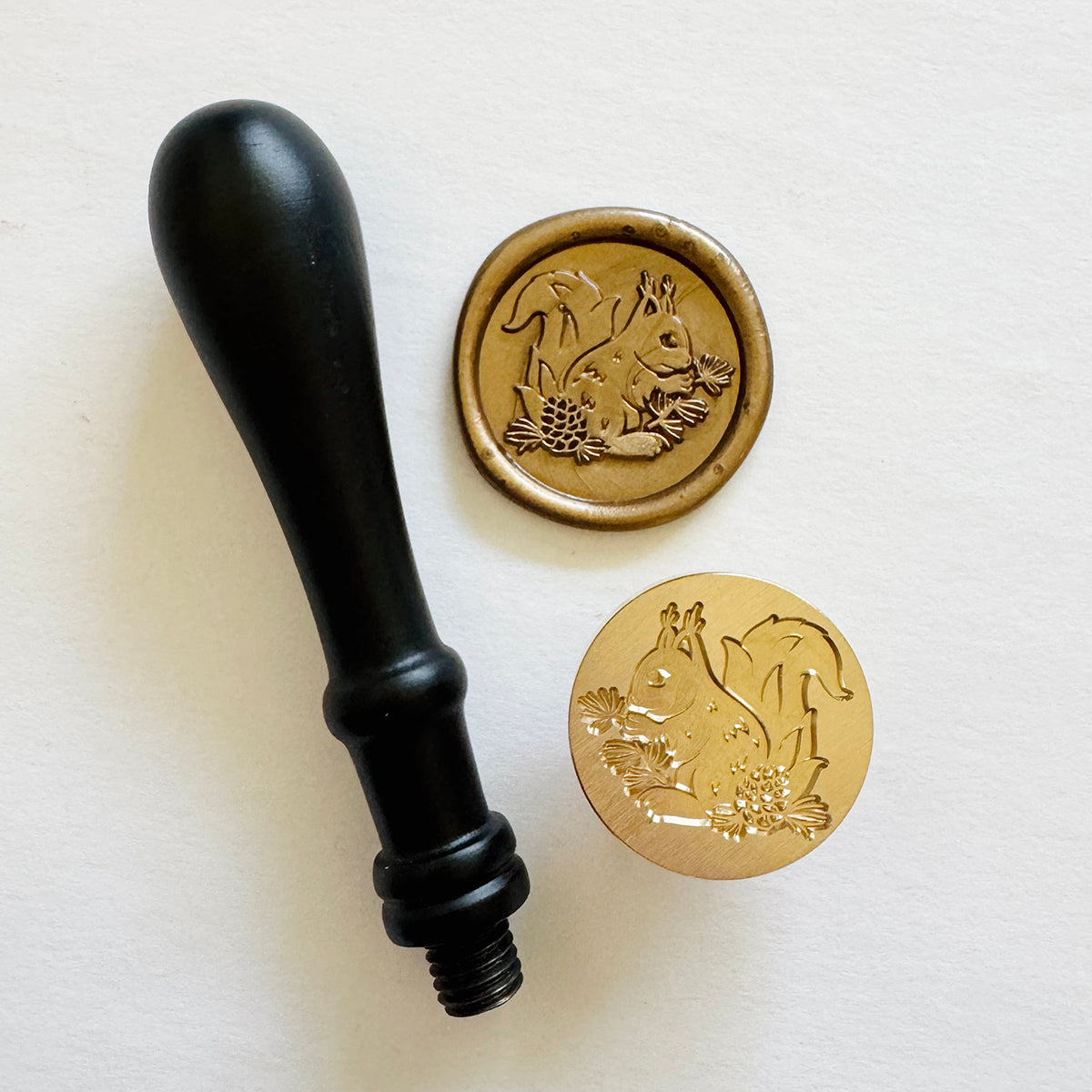 Squirrel Wax Stamp
