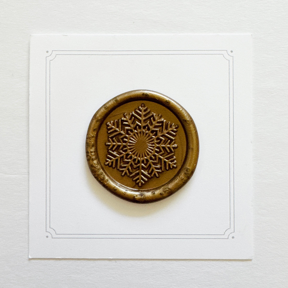 First Snow Snowflake Wax Stamp