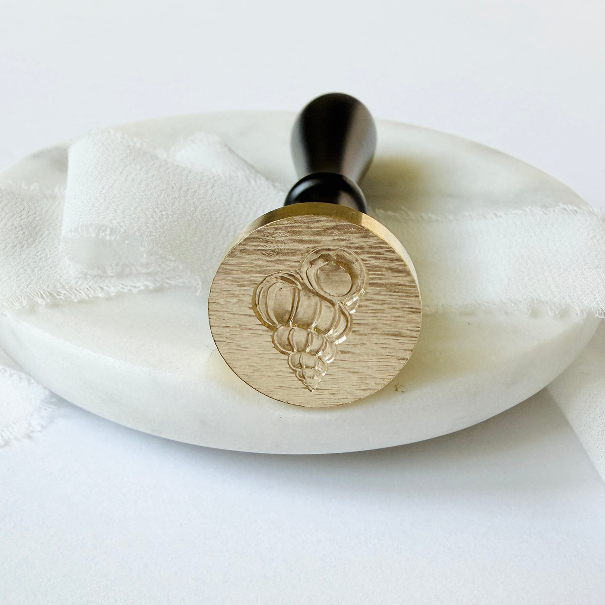 Coastal Shell Wax Seal Stamp 3-D