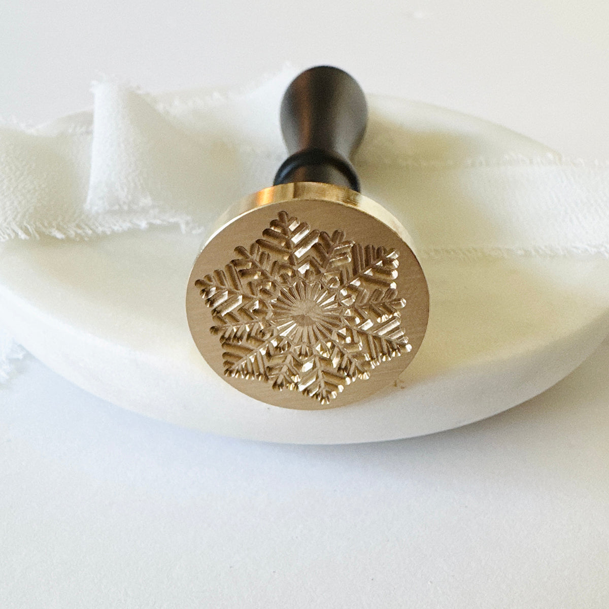 First Snow Snowflake Wax Stamp