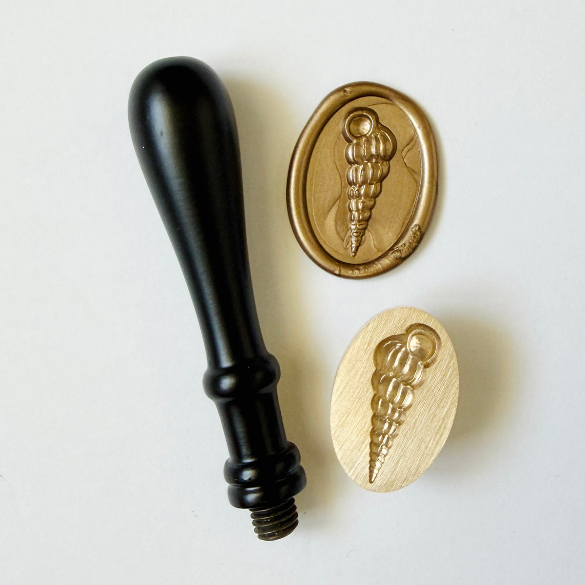 Spiral Sea Shell Wax Seal Stamp 3-D