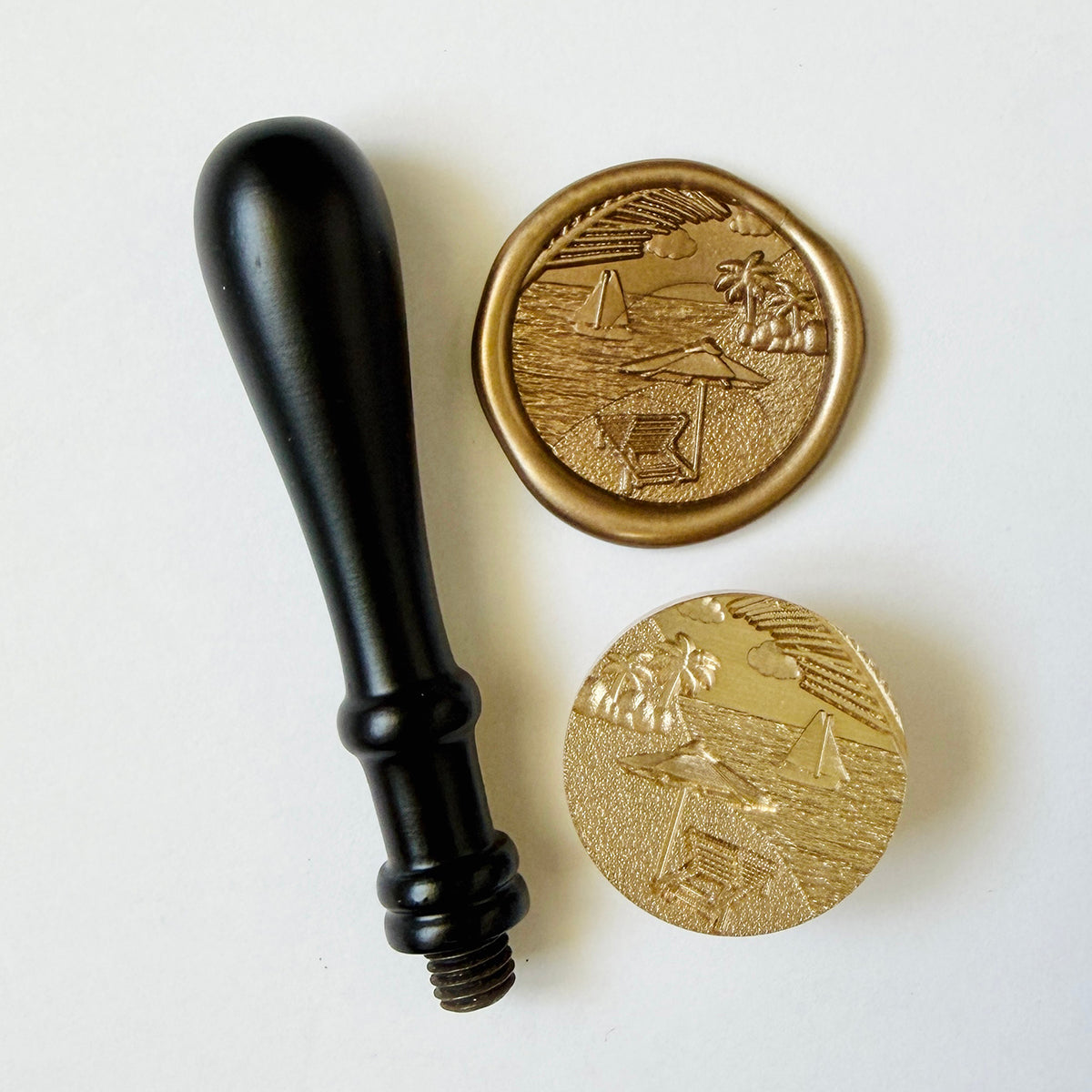 Beach Day Wax Seal Stamp 3-D