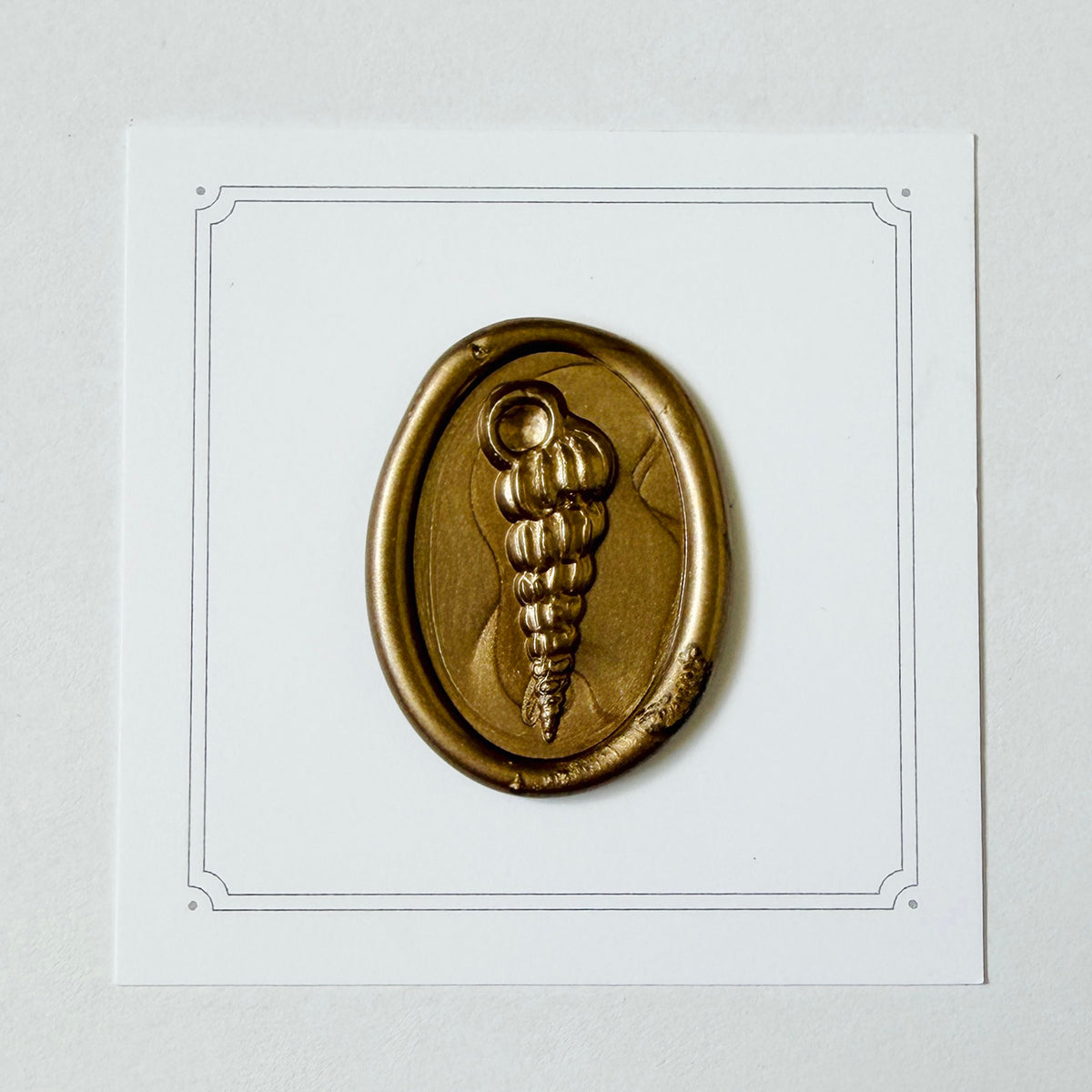 Spiral Sea Shell Wax Seal Stamp 3-D