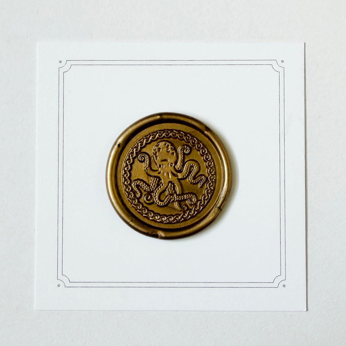 Framed Octopus Wax Seal Stamp