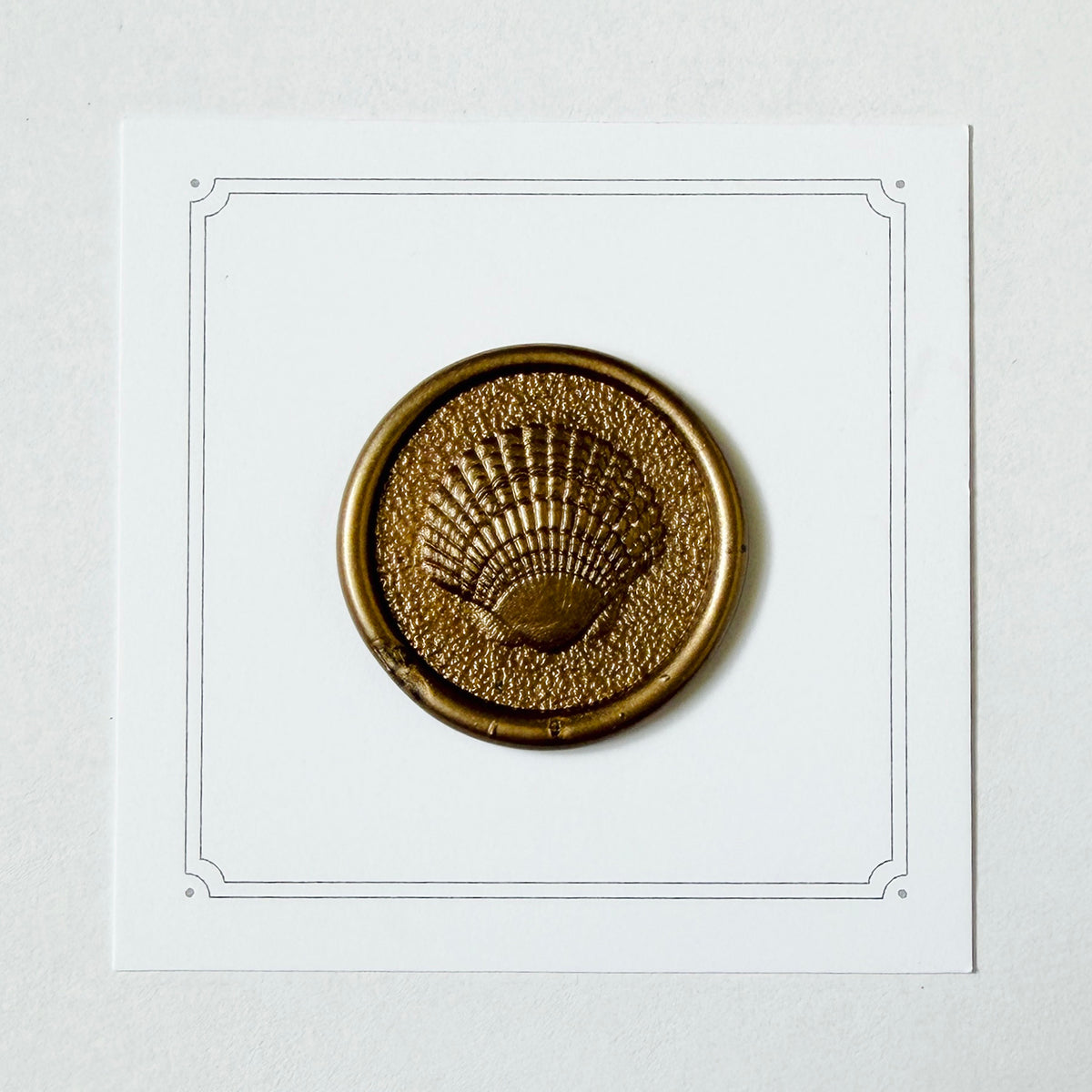 Tidal Scallop Wax Seal Stamp 3-D