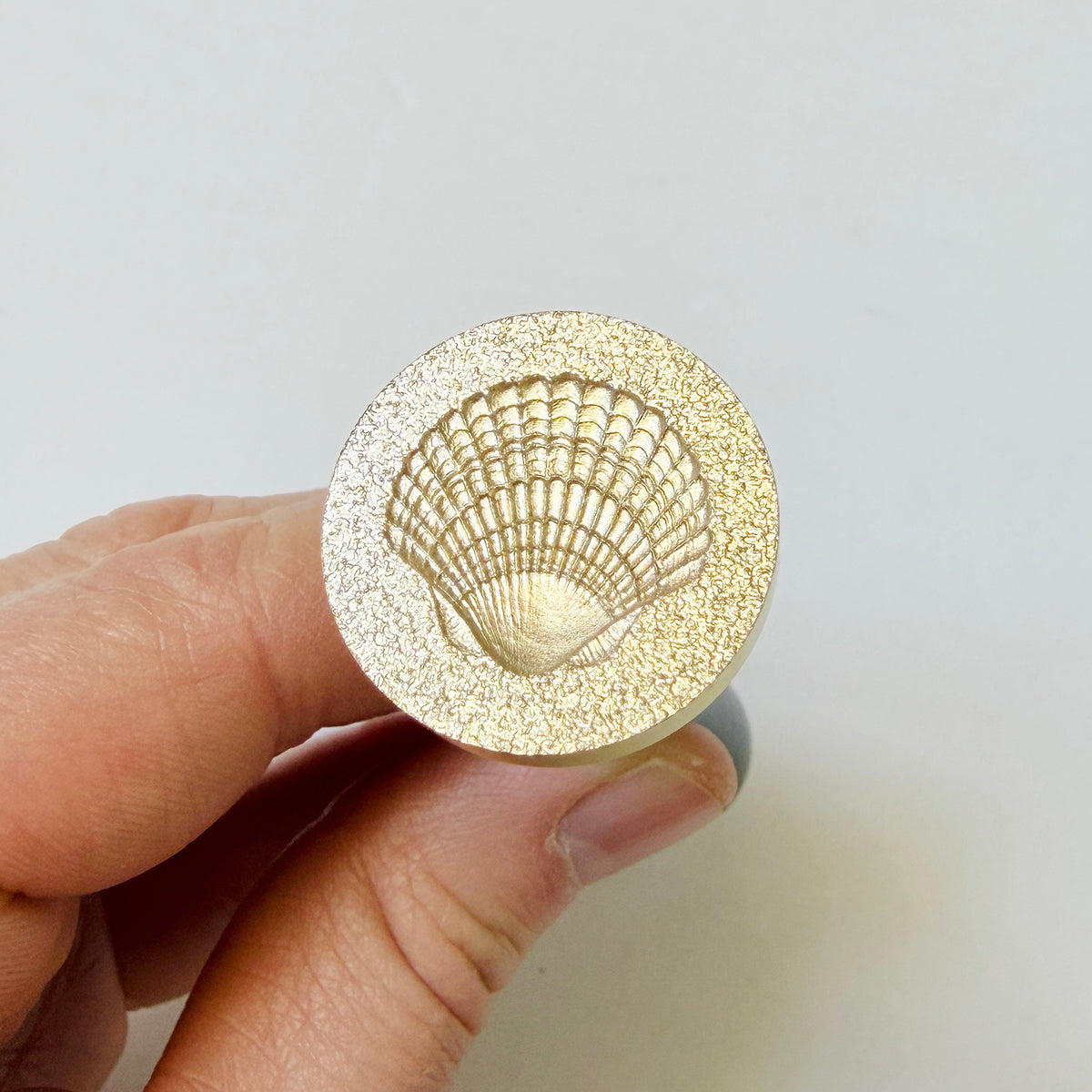 Tidal Scallop Wax Seal Stamp 3-D