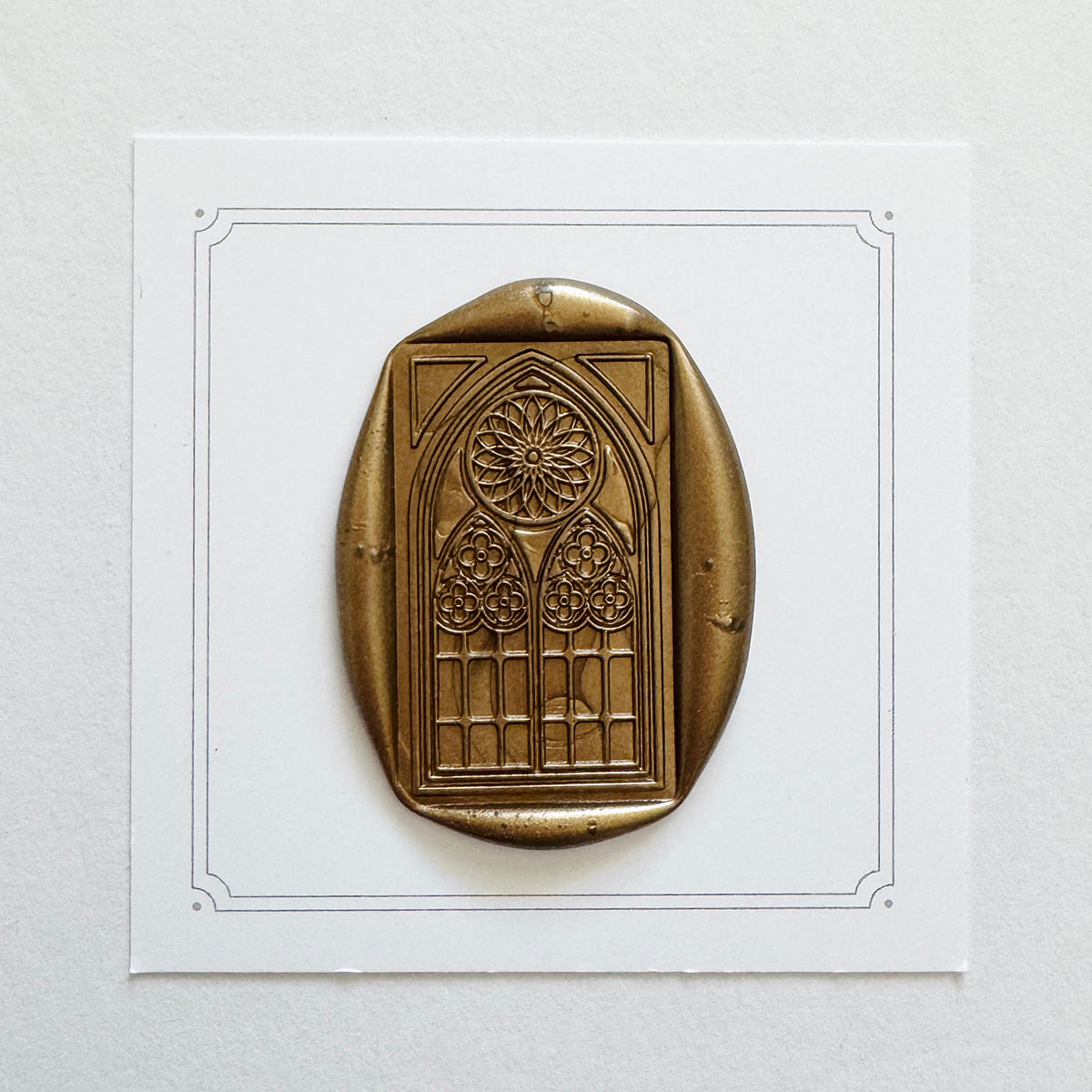 Stained Glass Window Wax Stamp