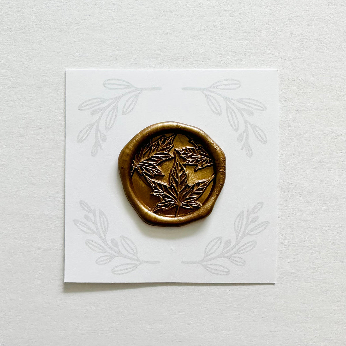 Maple Leaves Wax Stamp