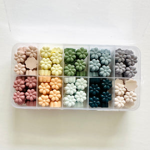 Sealing Wax Flower Bead Set - Matte Colors