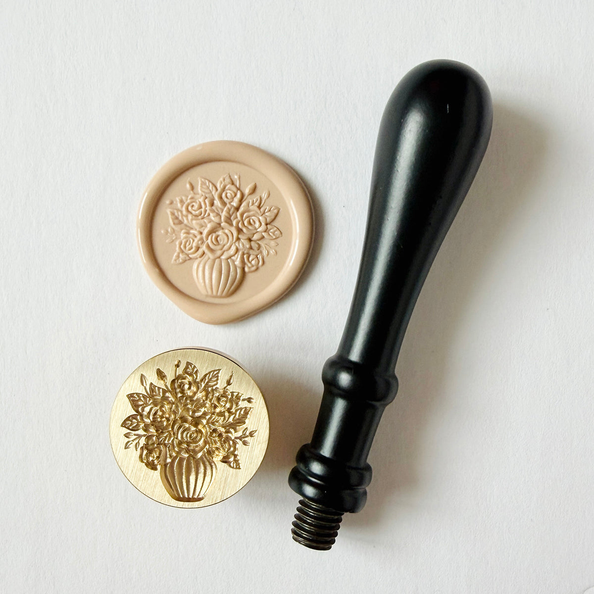 Cottage Vase Wax Seal Stamp 3-D