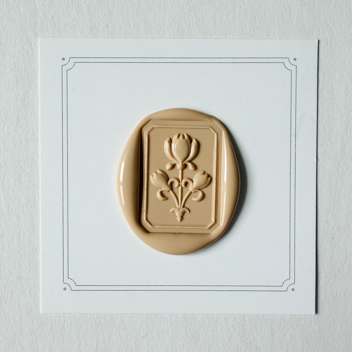Framed Tulip Wax Stamp 3-D