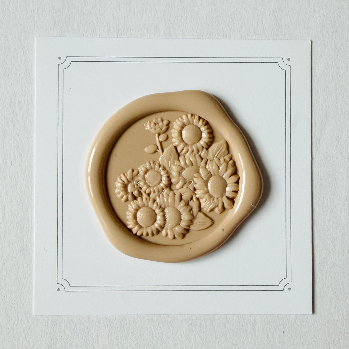 Gathered Sunflowers Wax Seal Stamp 3-D