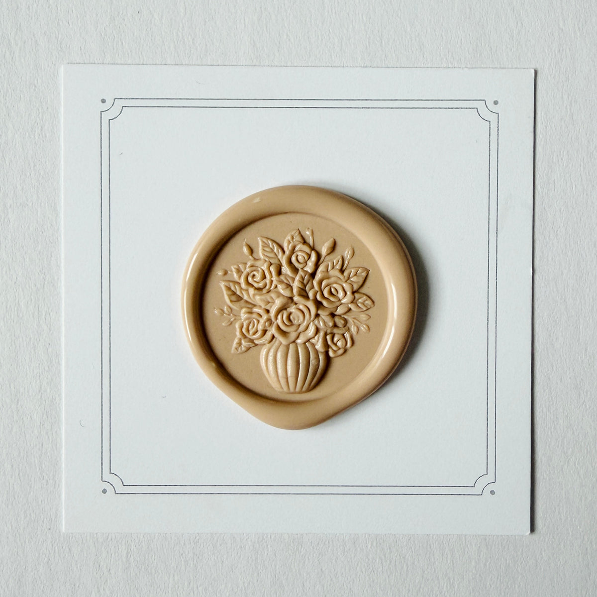 Cottage Vase Wax Seal Stamp 3-D