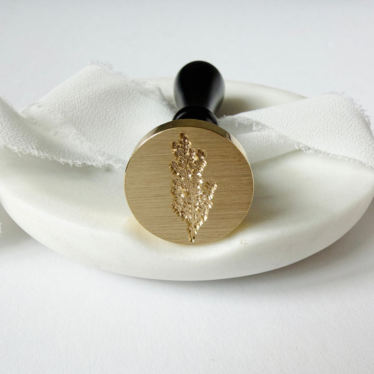 Lavender Sprig Wax Seal Stamp